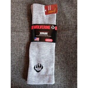 Socks Mens M 4 To 9 New Wolverine Moisture Wicking Ultra Dry  Gray